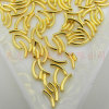 Golden silver solid metal Japanese nail decoration for nails, new collection, wholesale