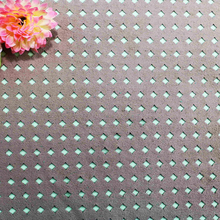 厂家直销 针织麂皮绒冲孔布YH0141四季服装家纺箱包鞋料面料批发