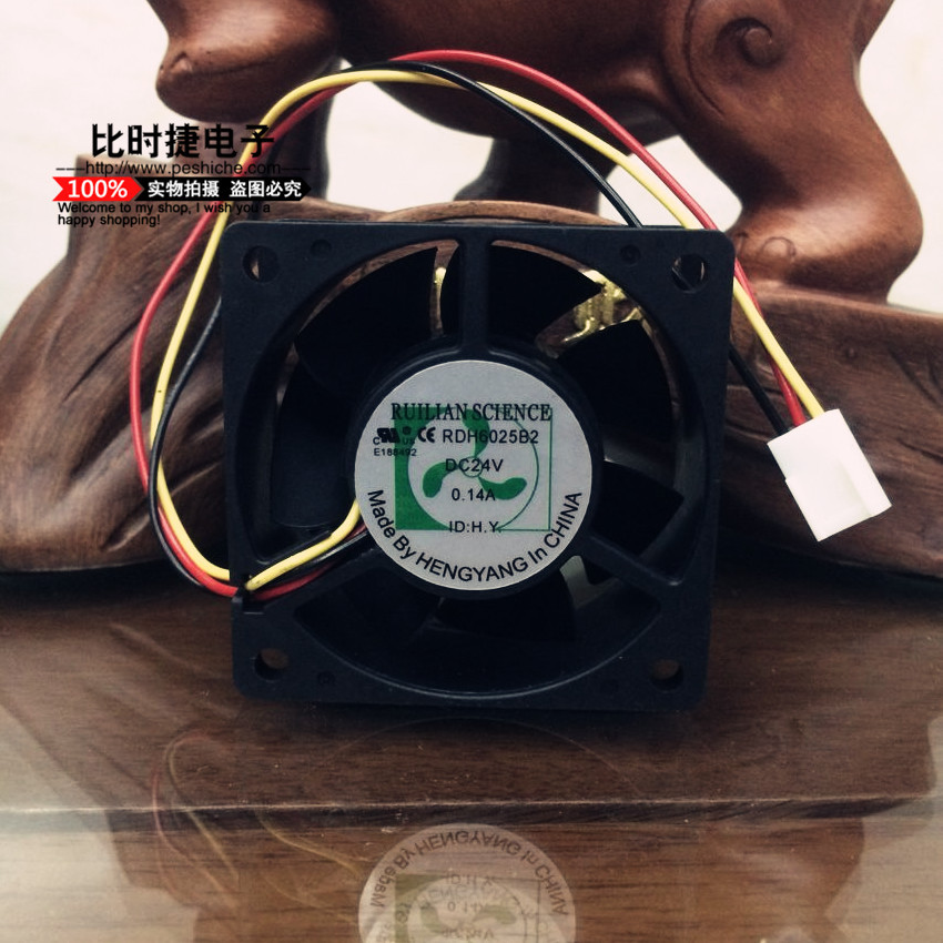原装RUILIAN SCIENCE 6025 RDH6025B2 24V 0.14A 变频器散热风扇