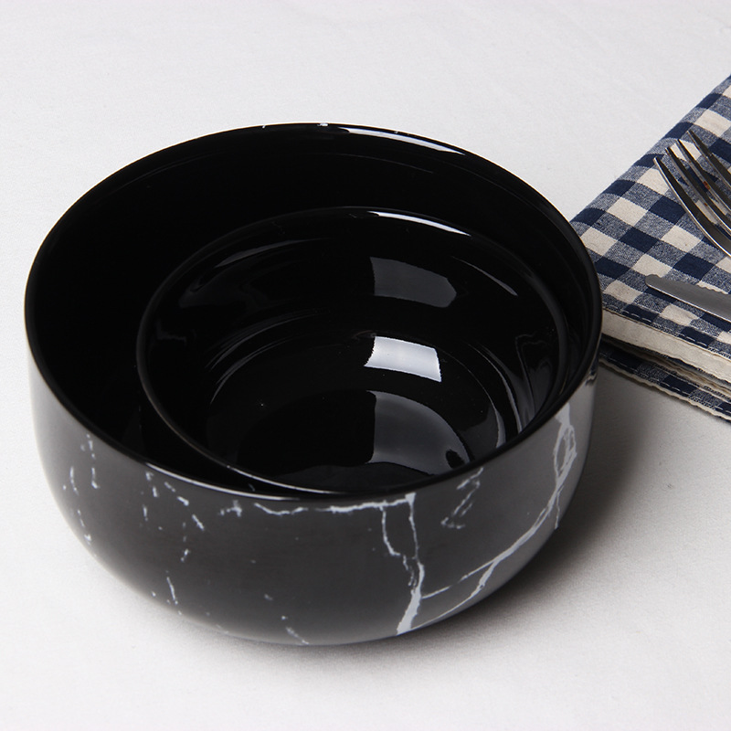 Черный, мраморный, 6 дюймовый