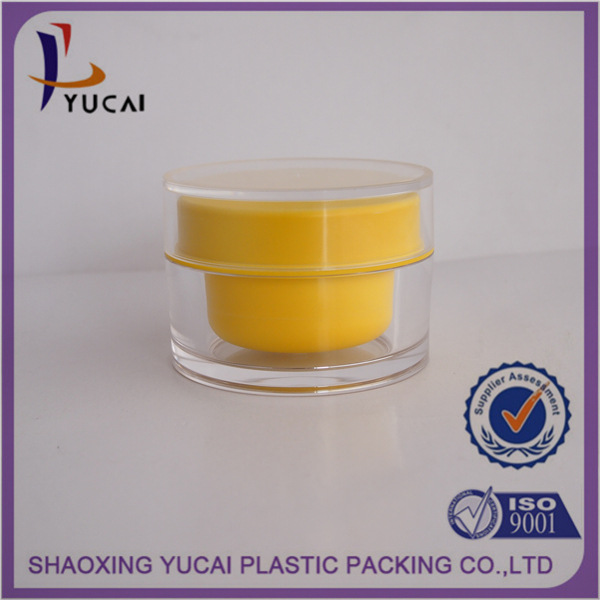 现货供应直圆膏霜瓶 高档亚克力化妆品容器50g 面霜瓶