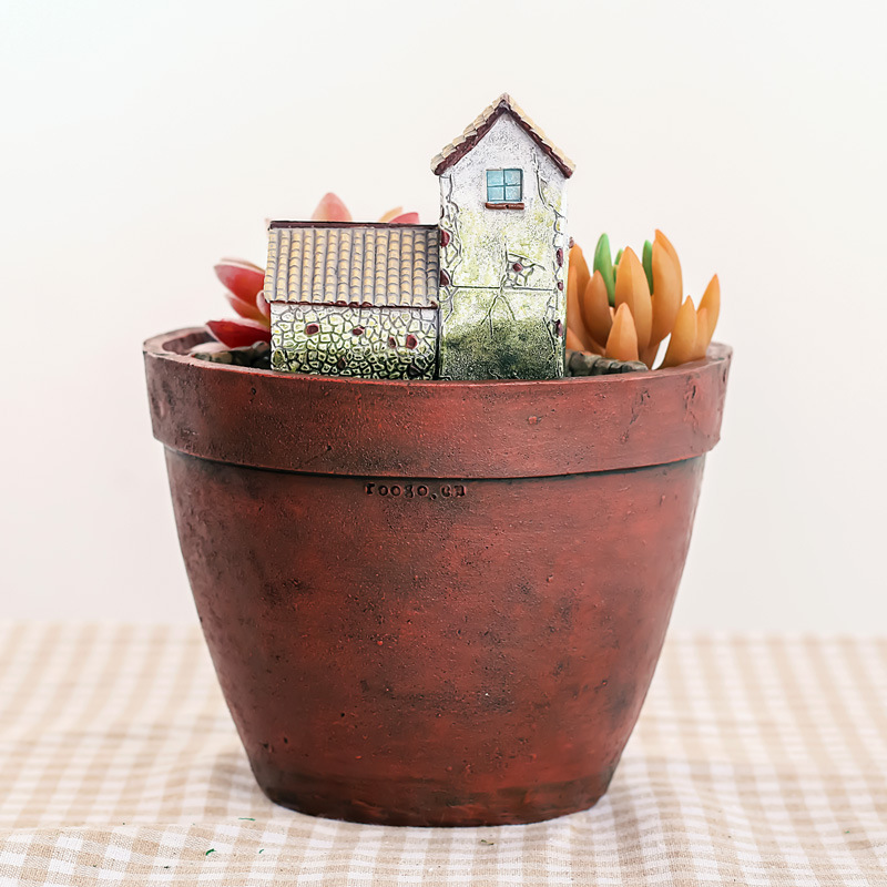 Chậu Cây Resin Chậu cây mọng nước treo phong cách Bắc Âu, chậu mini trang trí văn phòng, tiểu cảnh cây xanh (RG-62)