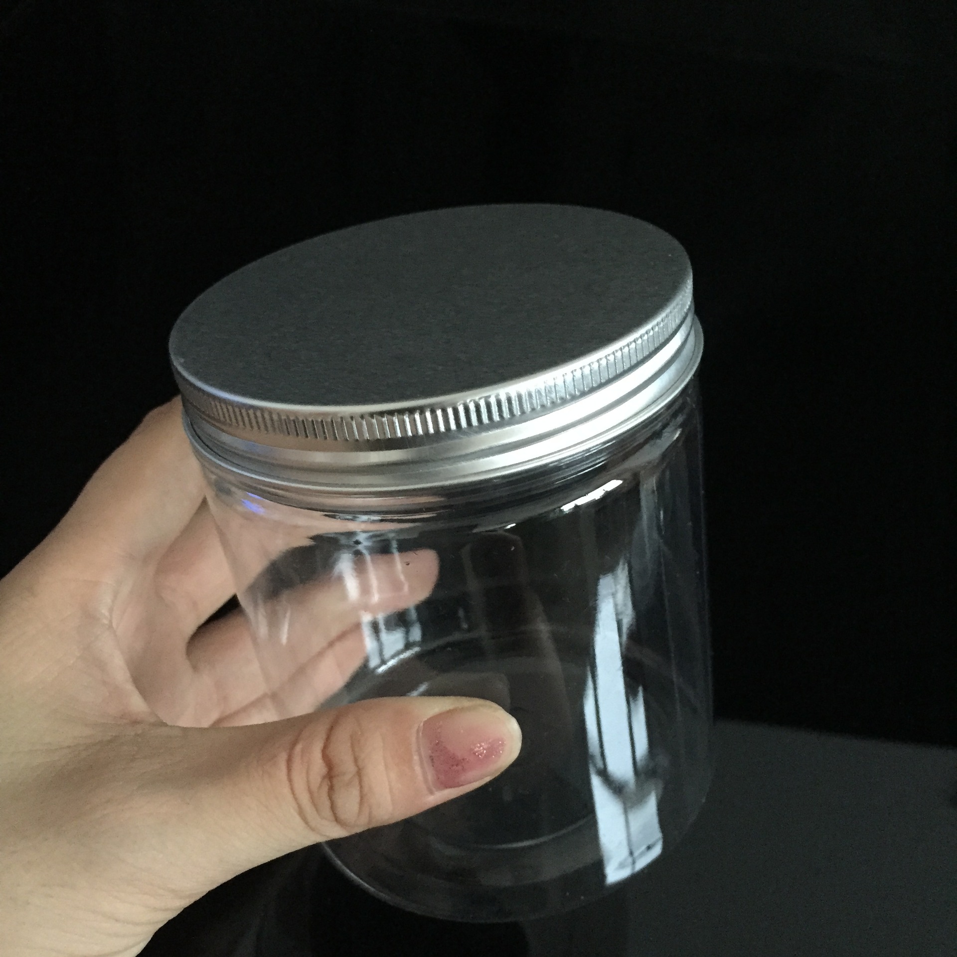 85口透明塑料罐子200克300ml100口70口零食坚果收纳罐防潮密封罐