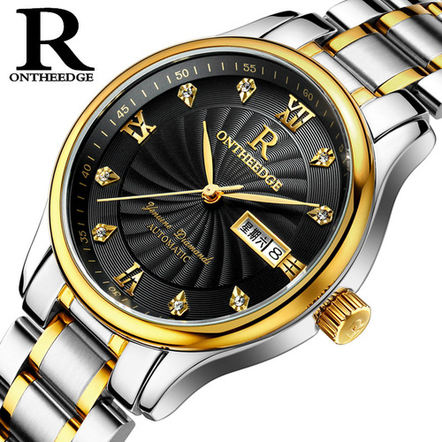 Rui Zhiyuan Ultra Thin Waterproof Stainless Steel Strap Quartz Men's Watch Men's Watch Student Men's Watch Watch Wholesale