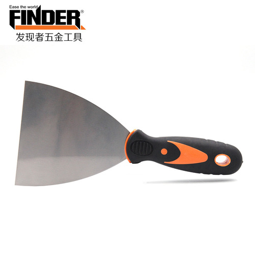 Discoverer plastic handle carbon steel thickened 2-inch 3-inch putty knife triangular scraper scraper wall cleaning blade caulking putty knife