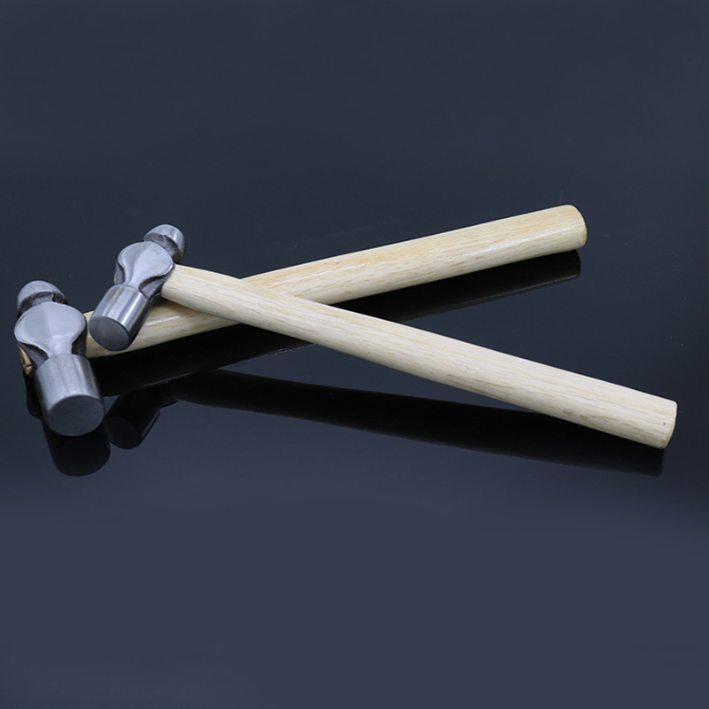 Household Wooden Handle Hammer Hammer Carbon Steel Round Head Hammer Construction Site Work Hammer Manufacturer Spot Hardware Tool Hammer Head
