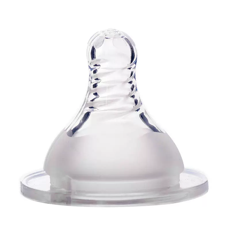 宽口径磨砂奶嘴可配各种宽口奶瓶 婴儿奶嘴 母乳实感硅胶螺旋奶嘴