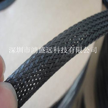 厂家直销阻燃pet伸缩编织网管  电线护套 隔热高耐磨 尼龙网套