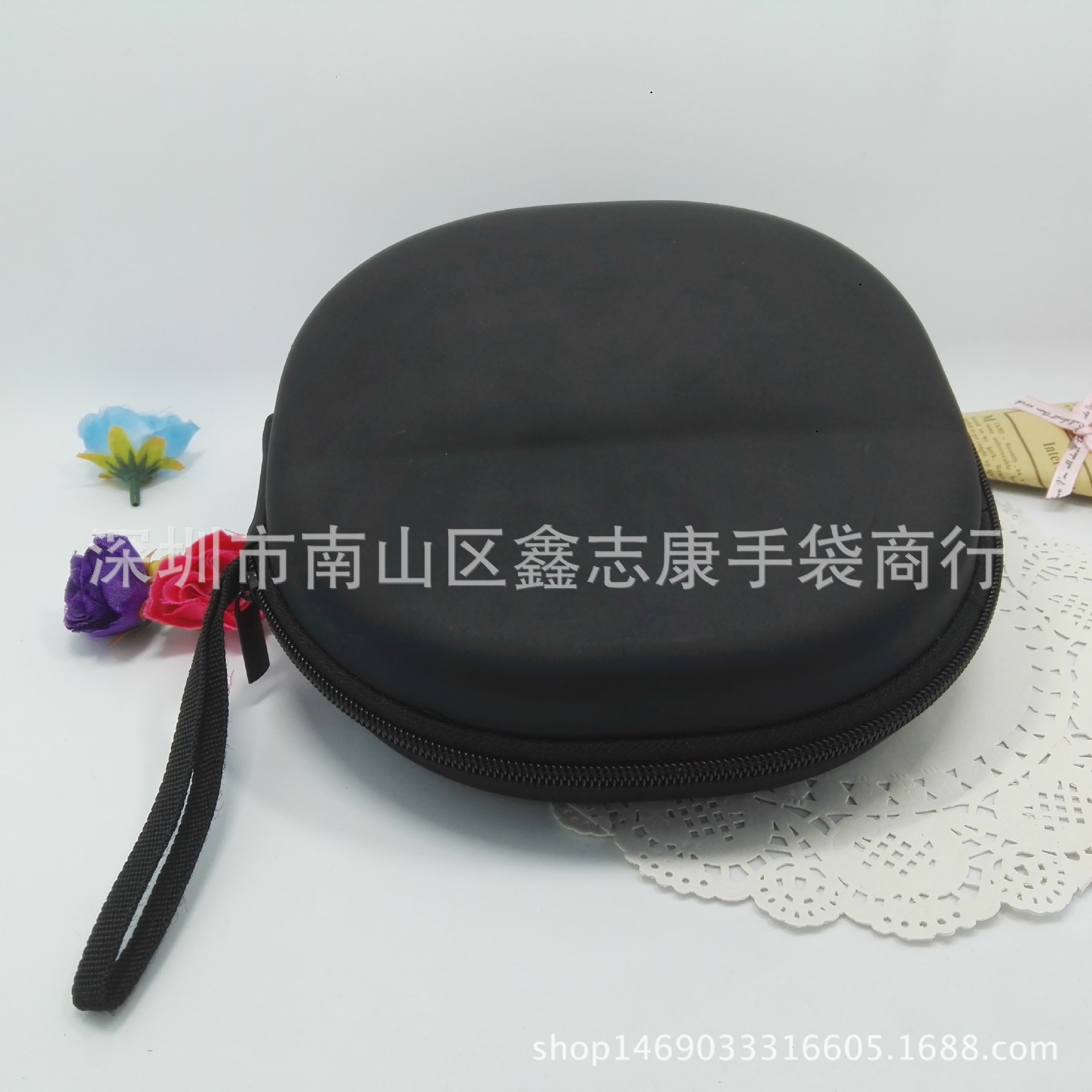 现货批发头戴式PU大耳机包 数码/电子产品包装 深圳批发耳机收纳