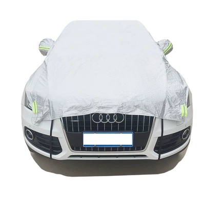 Car Half Cover Car Cover Sunshade Oversized Aluminum Heat Insulation Sunscreen Windshield Dust Cover Car Cover Half Body
