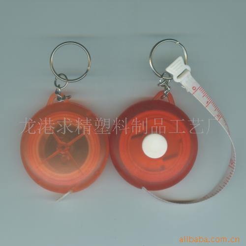 供应卷尺 塑料礼品 软尺  圆形 透明 纤维尺 广告 促销 1.5米皮尺