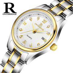 Ultra-thin waterproof business stainless steel belt quartz men's and women's watches women's watches student men's and women's watches