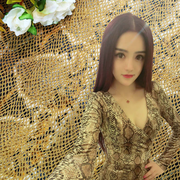 厂家直销 麂皮绒烫金布YH0053四季服装家纺箱包鞋料面料批发