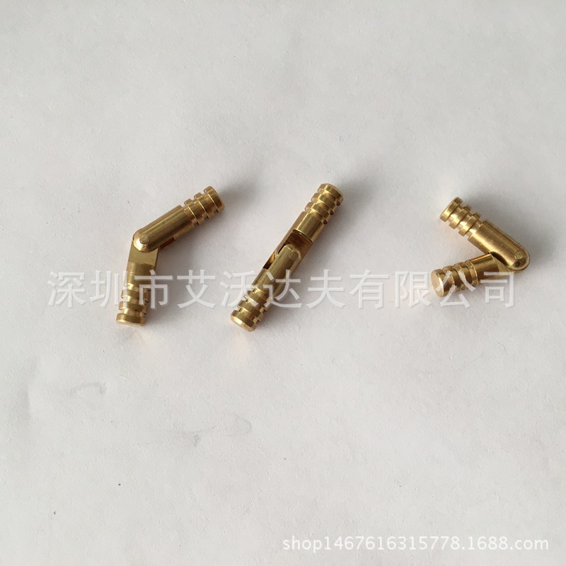 圆柱合页厂家批发铜圆柱铰 4*20mm 暗藏铰酒盒珠宝盒圆柱小合页