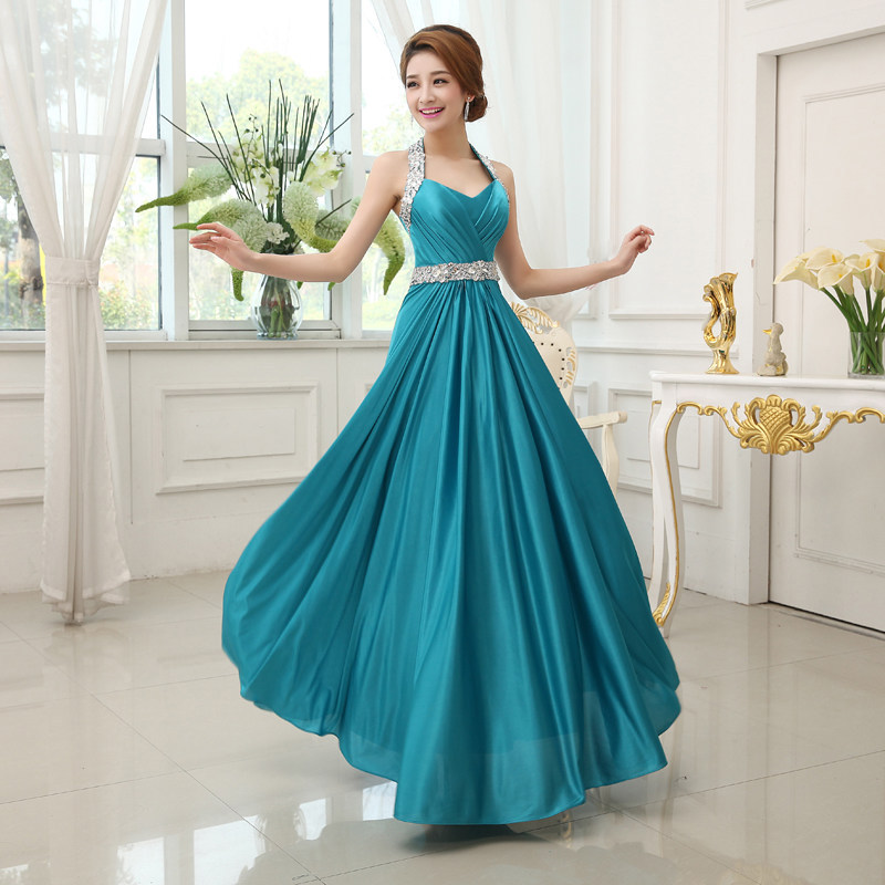 Cross-Border Bride Wedding Toasting Dress Banquet Prom Wedding Dress Host Long Slim-Fit Evening Gown for European and American Women