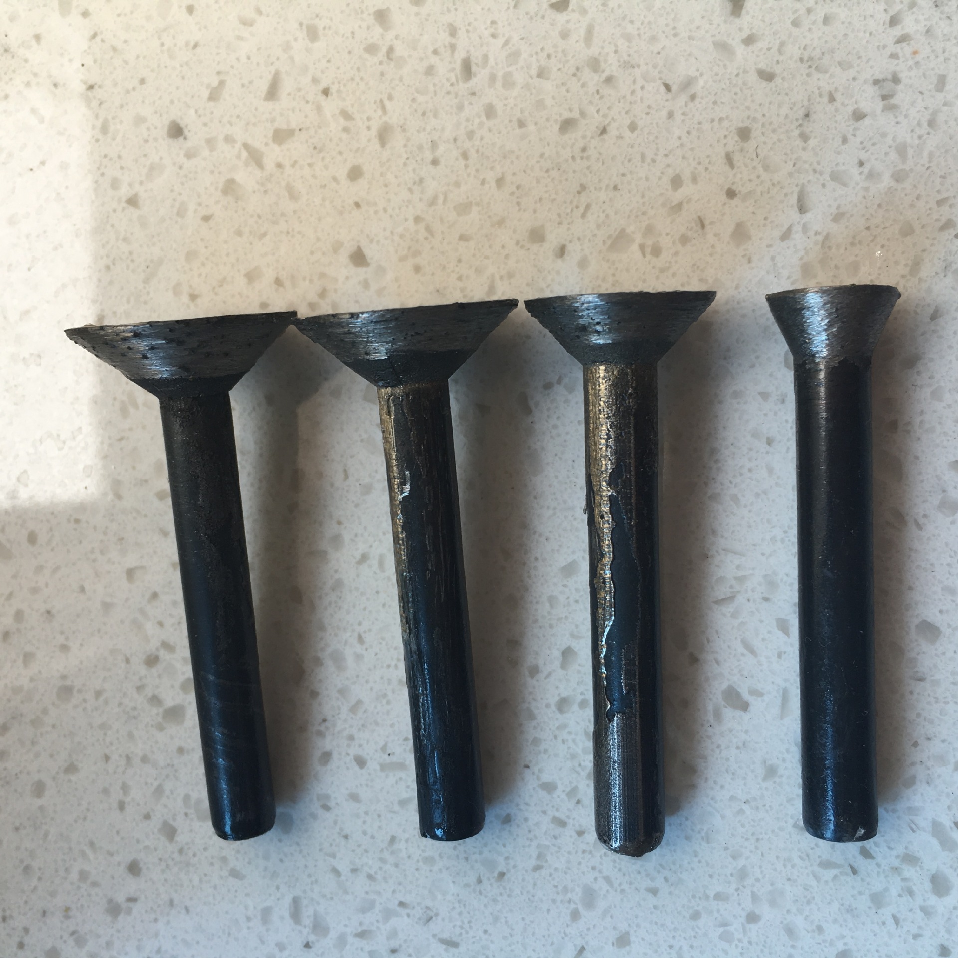 烧结金刚石磨头  6mm柄钉子形  石材墓碑雕刻打磨 钉子帽型磨头