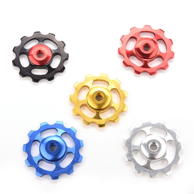 Bicycle Derailleur Rear Guide Wheel for Mountain Bike and Road Bike, 11t Teeth, Cnc Aluminum Alloy Bearing Guide Wheel Bicycle Derailleur Rear Guide Wheel for Mountain Bike and Road Bike, 11t Teeth, Cnc Aluminum Alloy Bearing Guide Wheel