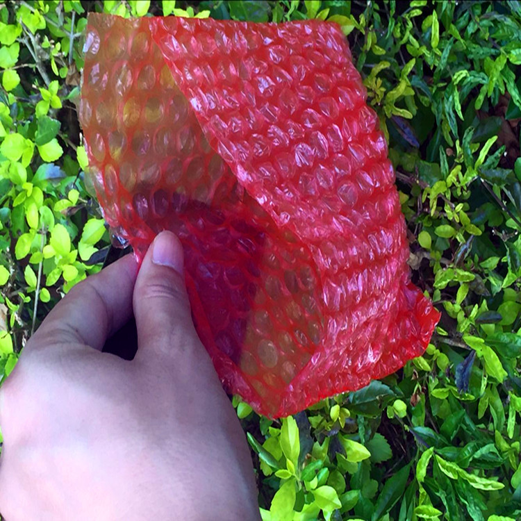 气泡袋全新料单双面红色防静电加厚减震大泡气泡袋泡泡袋子