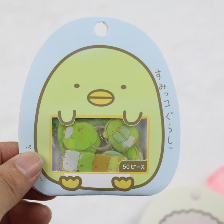 Esquina redonda rollo conejo biológico etiqueta paquete cuatro opcional pequeño conejo gordo expresión etiqueta paquete DIY álbum mano cuenta pegatina