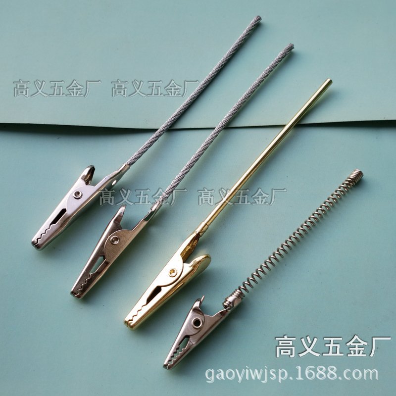 【厂家直销】促销夹 标签夹 名片夹 鳄鱼钢丝相片夹 桌面便签夹