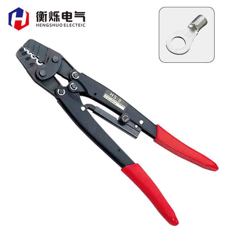 厂家供应HS-8手动棘轮式端子压线钳 端子压接钳可批发