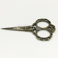 European stainless steel classical plum blossom scissors ZAKKA handmade retro exquisite small scissors household thread window cutters