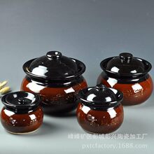 促销瓦罐煨汤专用瓦罐瓦缸汤盅炖盅陶瓷汤煲炖煲瓦罐批发外卖汤罐