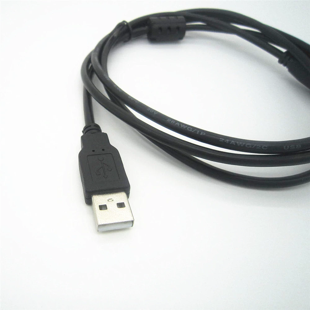 Кабель USB2.0 для принтера черный, USB — кабель для подключения принтера, длина 1.5 м, медный проводник
