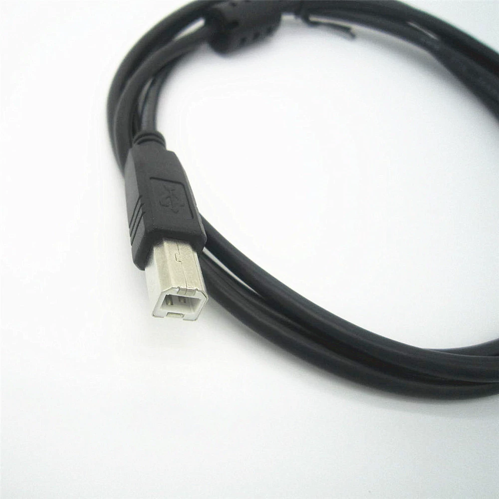 Кабель USB2.0 для принтера черный, USB — кабель для подключения принтера, длина 1.5 м, медный проводник
