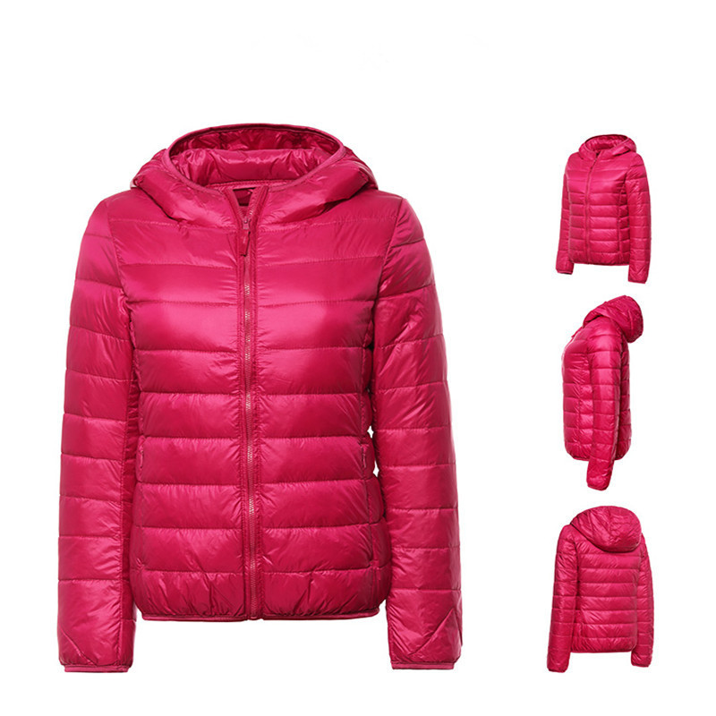2026 Winter New Lightweight down Jacket for Women, Plus Size Short Hooded Slim-Fit Coat, Japanese Style Jacket, Wholesale from Manufacturer
