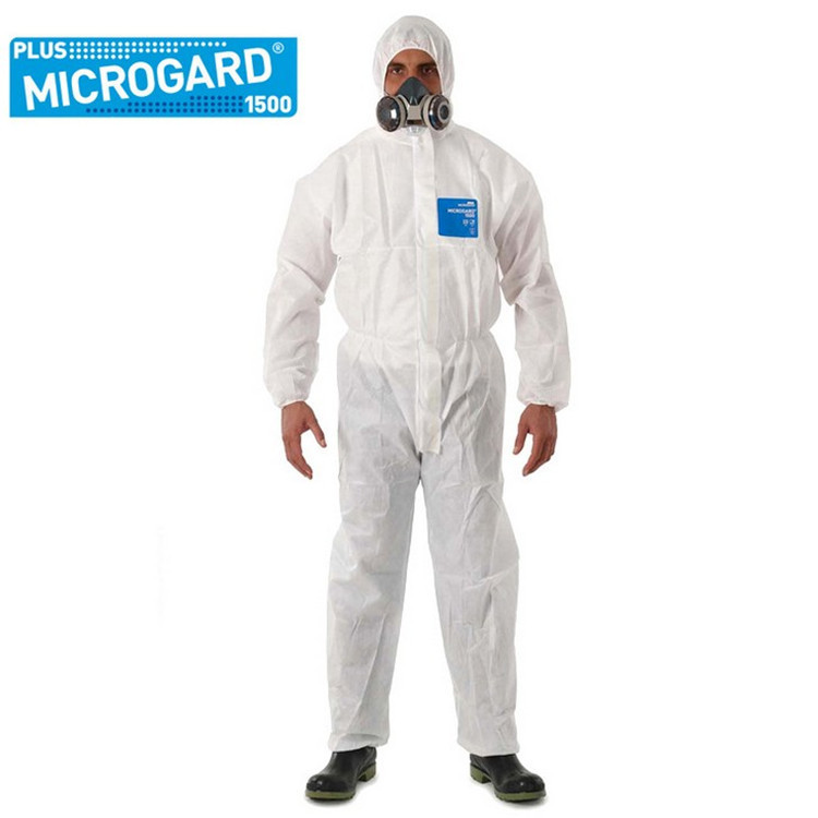 微护佳MG1500增强型连体防护服 防尘防静电服 无尘室透气洁净服