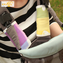 6-layer cotton gauze mushroom cotton carrier saliva towel baby carrier bag matching saliva towel baby sucking belt