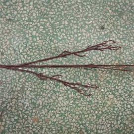 厂家供应仿真花枝头 90厘米三叉樱花枝 人造花丝花枝杆配件批发