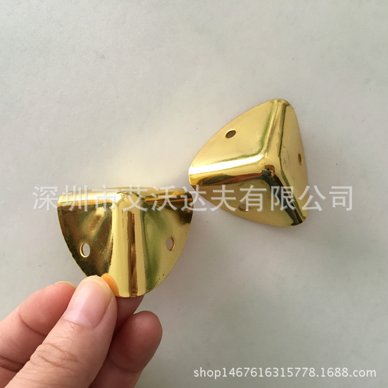 包角 亮金色五金护角 木箱包角 箱包五金配件 铁皮包角