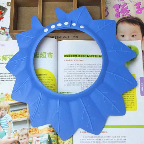 Blue shower cap