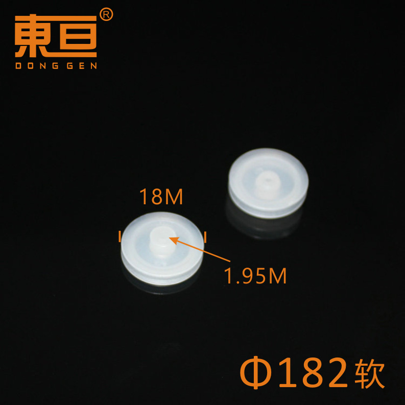 Polea de Goma Suave Φ182A — Polea de Una Capa para Proyectos y Modelos (18 mm)