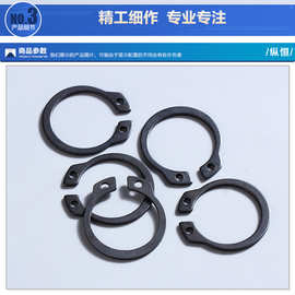 65锰钢轴用挡圈 外卡挡圈 卡簧 GB894.1 894.2 轴用卡簧 机用卡簧