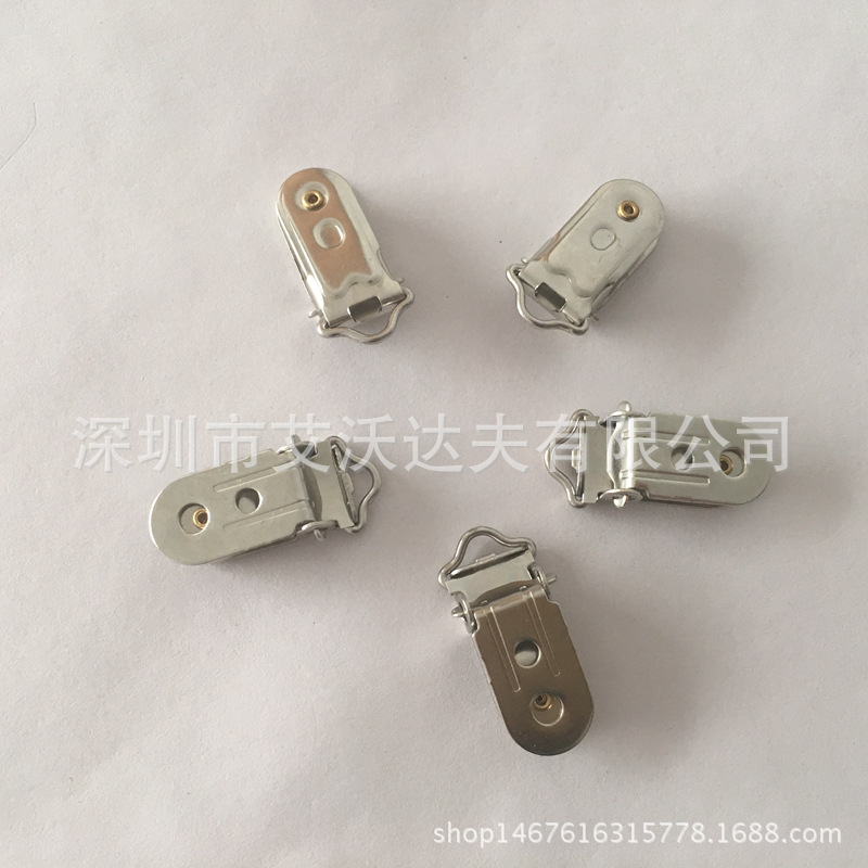 奶嘴夹厂家直销 环保圆胶鸭嘴夹扣 木制奶嘴夹五金配件 现货供应