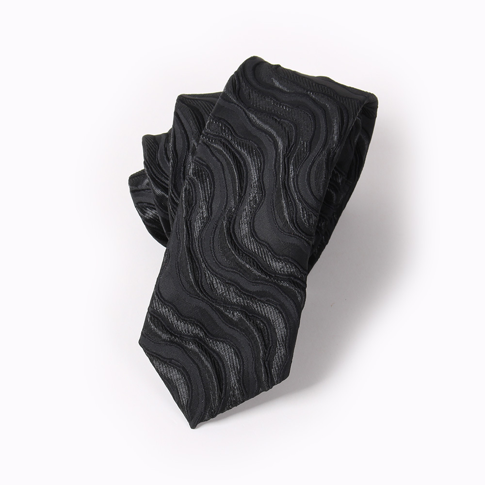 Tie men's polyester jacquard European and American cross-border e-commerce supply high-grade polyester spot tie