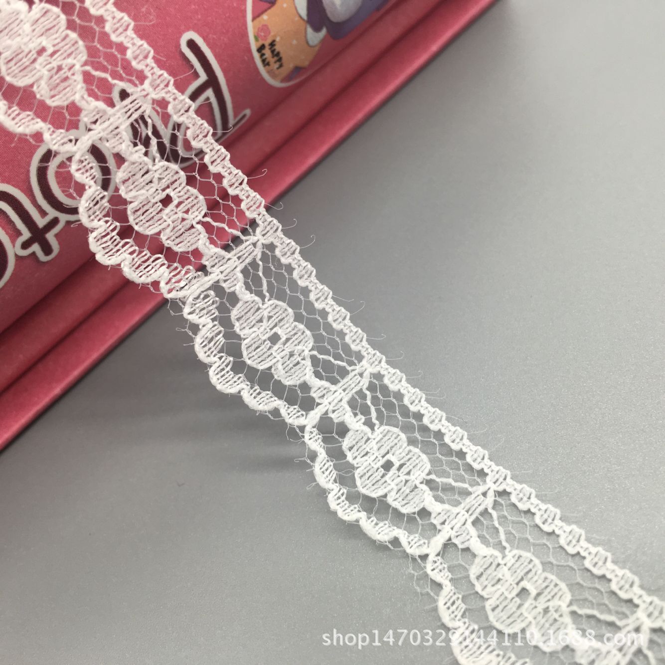 厂家直销现货批发1.7cm经典无弹力工艺品蕾丝花边玩具花仔材料