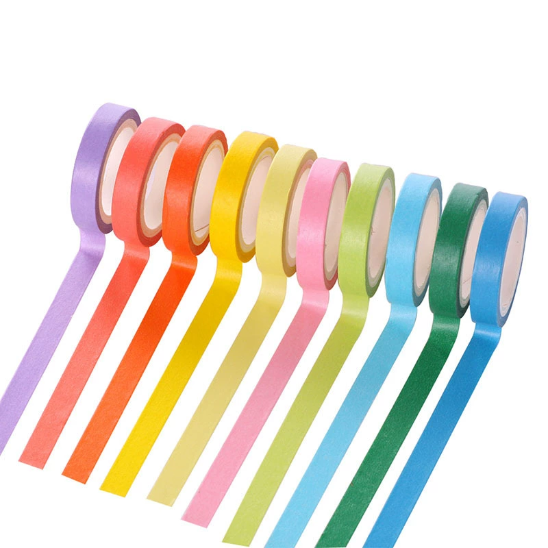 AGUTAPE color DIY set box Candy color solid color cute easy to tear paper Rainbow tape