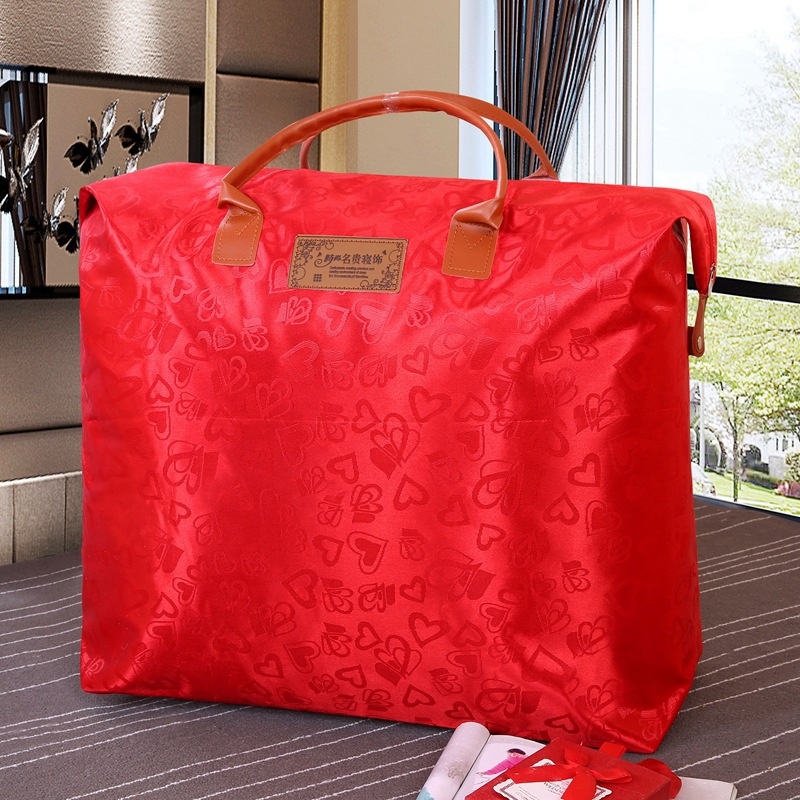 Bolsa de edredón de boda bolsa de algodón edredón bolsa de almacenamiento a prueba de polvo a prueba de humedad bolsa de manta plegable