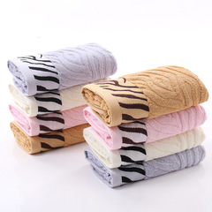 Thickened Bamboo Fiber Face Towel with Tiger Skin Pattern, Absorbent Bath Towel, Beauty Salon Cleansing Cloth, Gift Towel – Wholesale