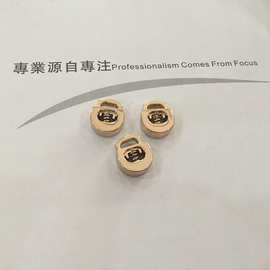 厂家批发金属锌合金弹簧扣 环保广东金喷油调节扣 单孔绳扣