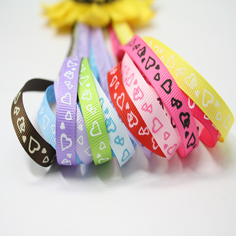 Yao Ming cinta moda amor hilo tinta impresión cinta hornear regalo DIY accesorios de embalaje regalo 9mm image 5