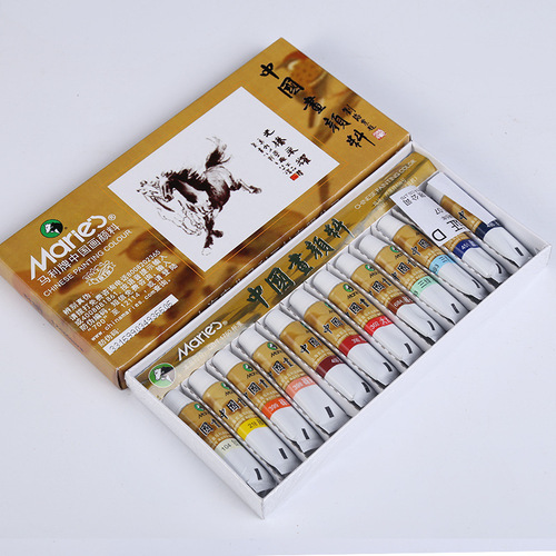 Marley brand Chinese painting pigments 12 colors 18 colors 24 colors Marley meticulous freehand Chinese painting pigments landscape rice paper pigments