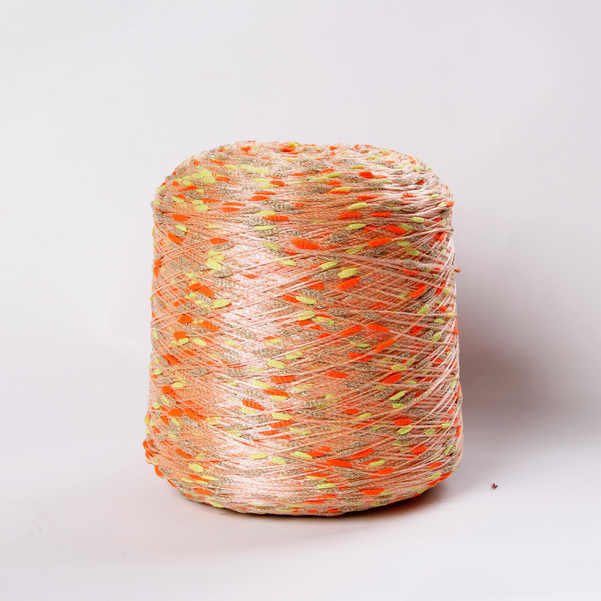 涤纶结子纱香肠纱彩色纱片粗针小香风新款现货