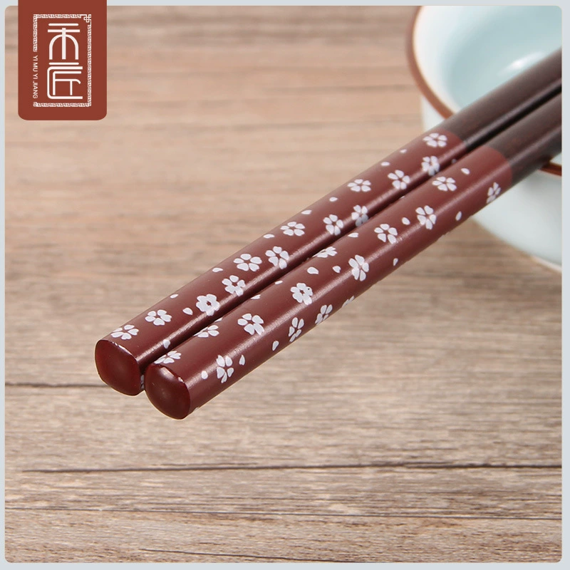 Japanese Craft Wooden Chopsticks by - Six Color Variants for Restaurant & Home Use