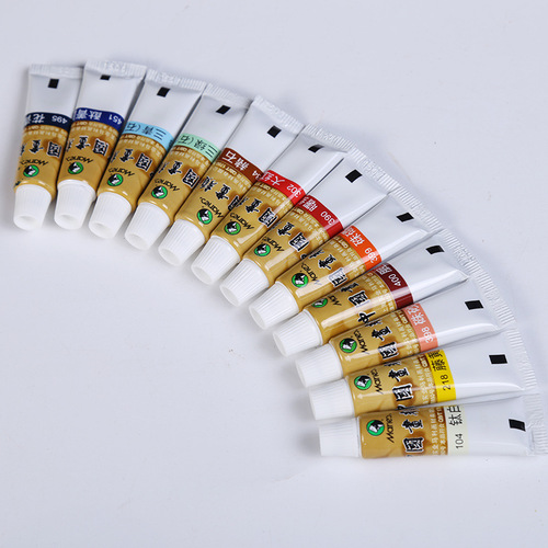Marley brand Chinese painting pigments 12 colors 18 colors 24 colors Marley meticulous freehand Chinese painting pigments landscape rice paper pigments