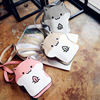 Factory wholesale Japanese soft girl cute and fun expression bag scared me to fall off the hamster cross -body bag